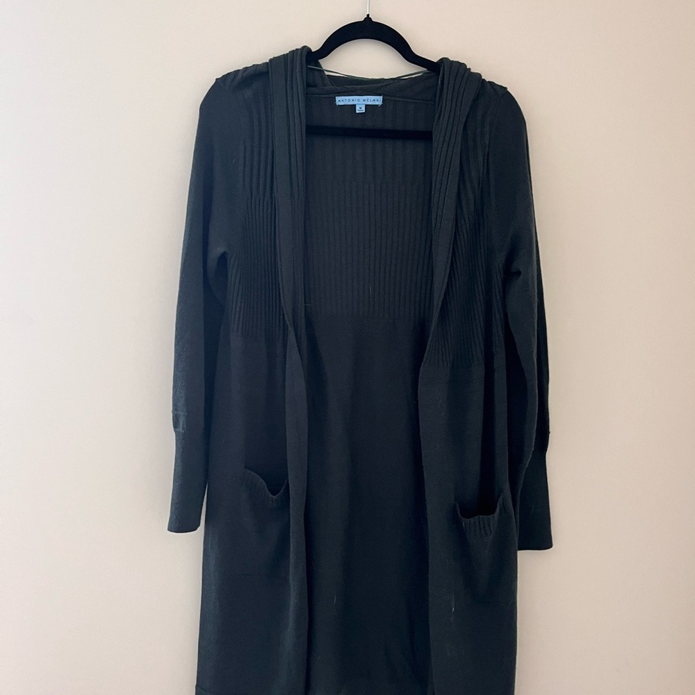 Women's Dark Green Sweater Cardigan